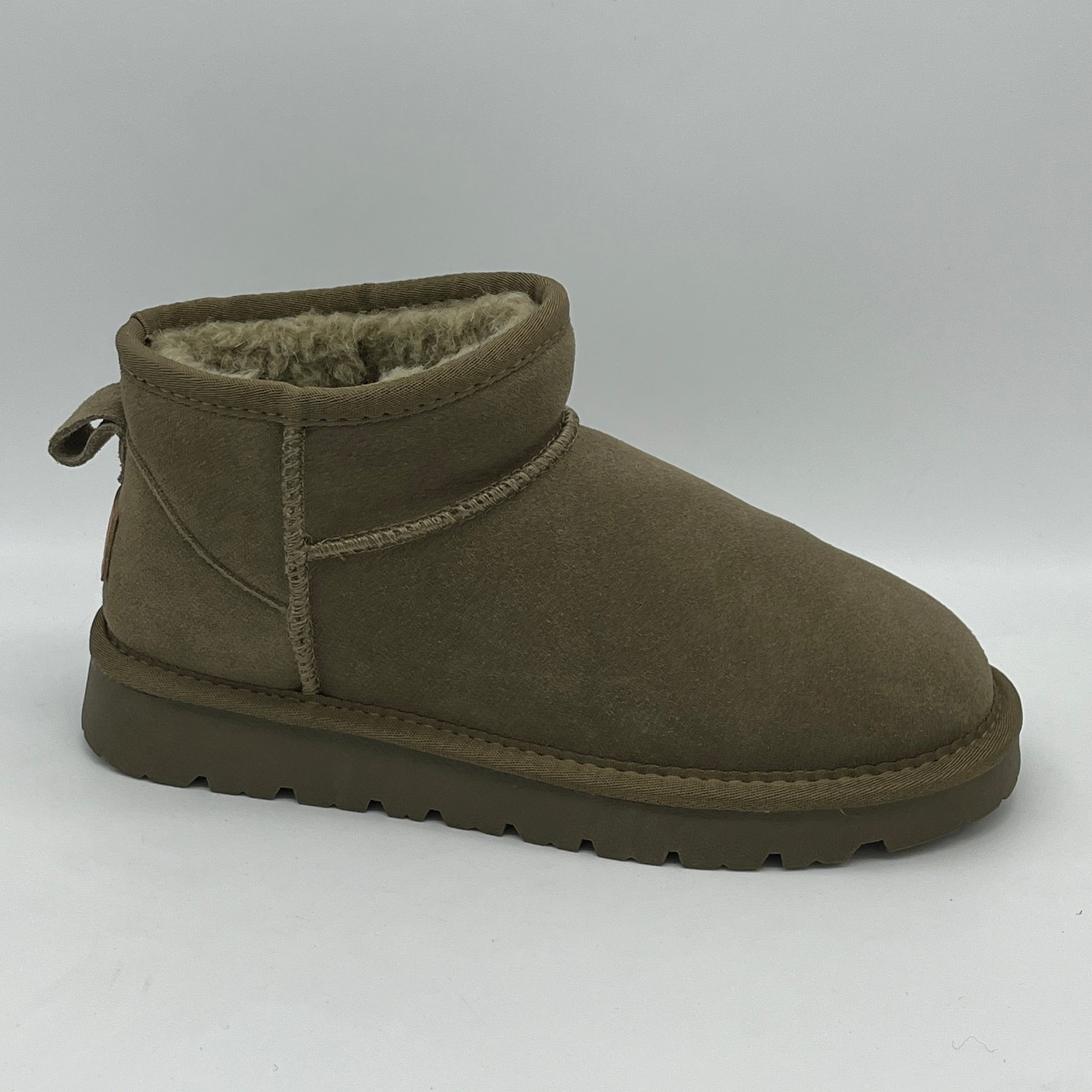 FIRA | Lammfell Boot | khaki