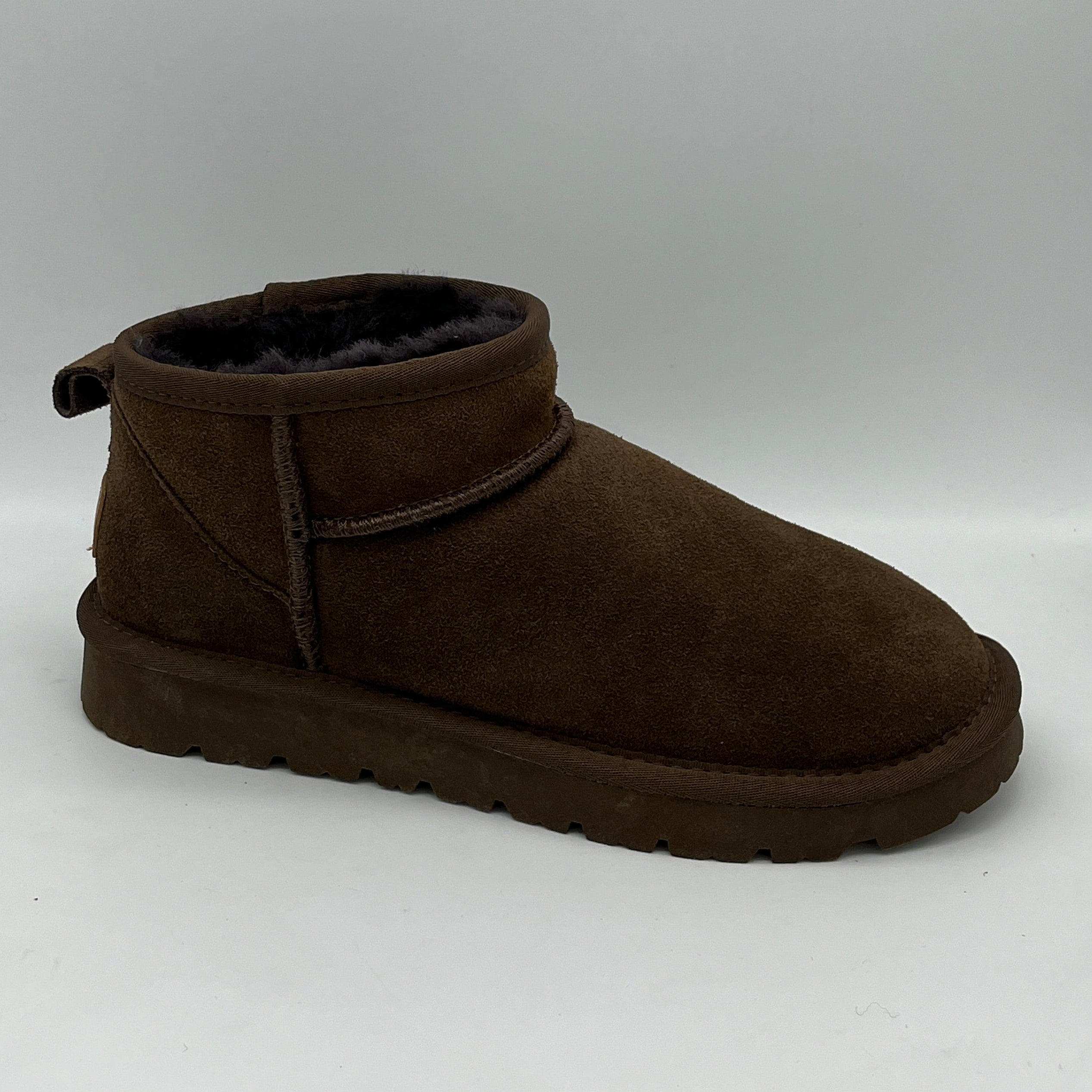 FIRA | Lammfell Boot | dark brown