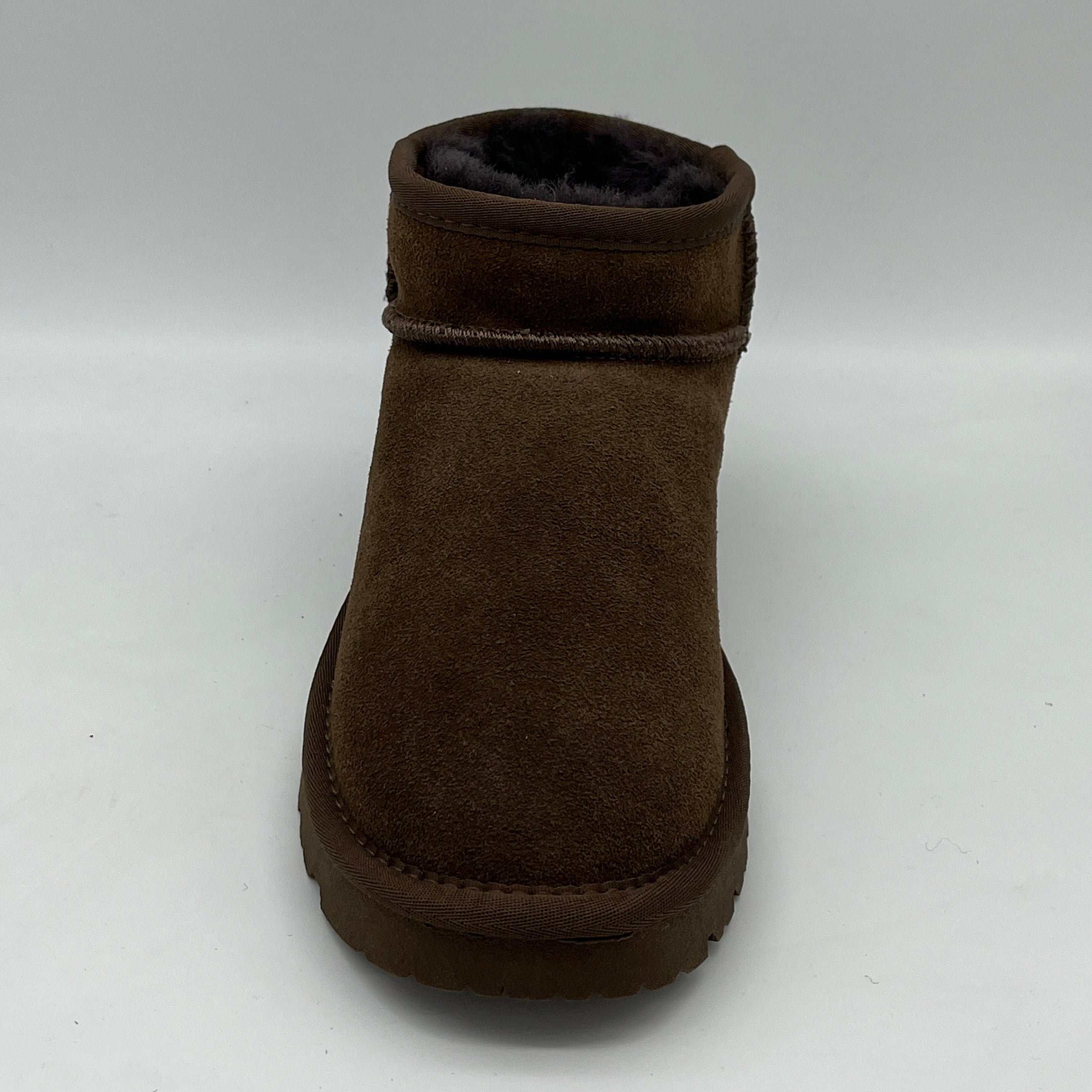FIRA | Lammfell Boot | dark brown