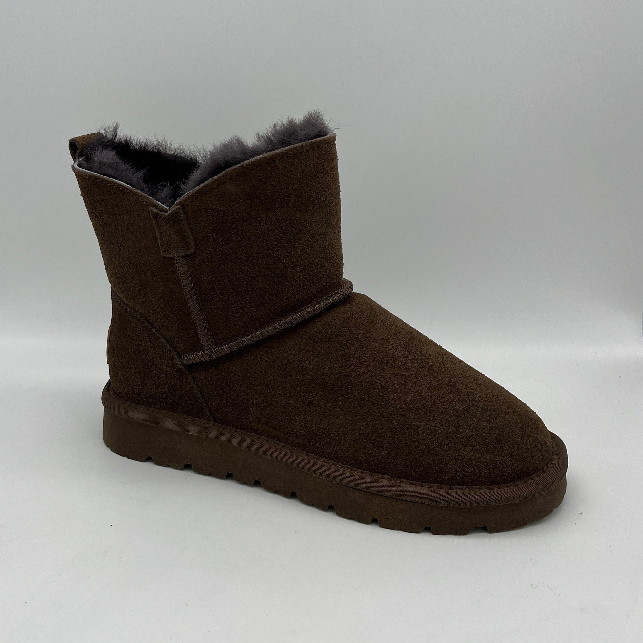 FORI | Lammfell Boot | dark brown