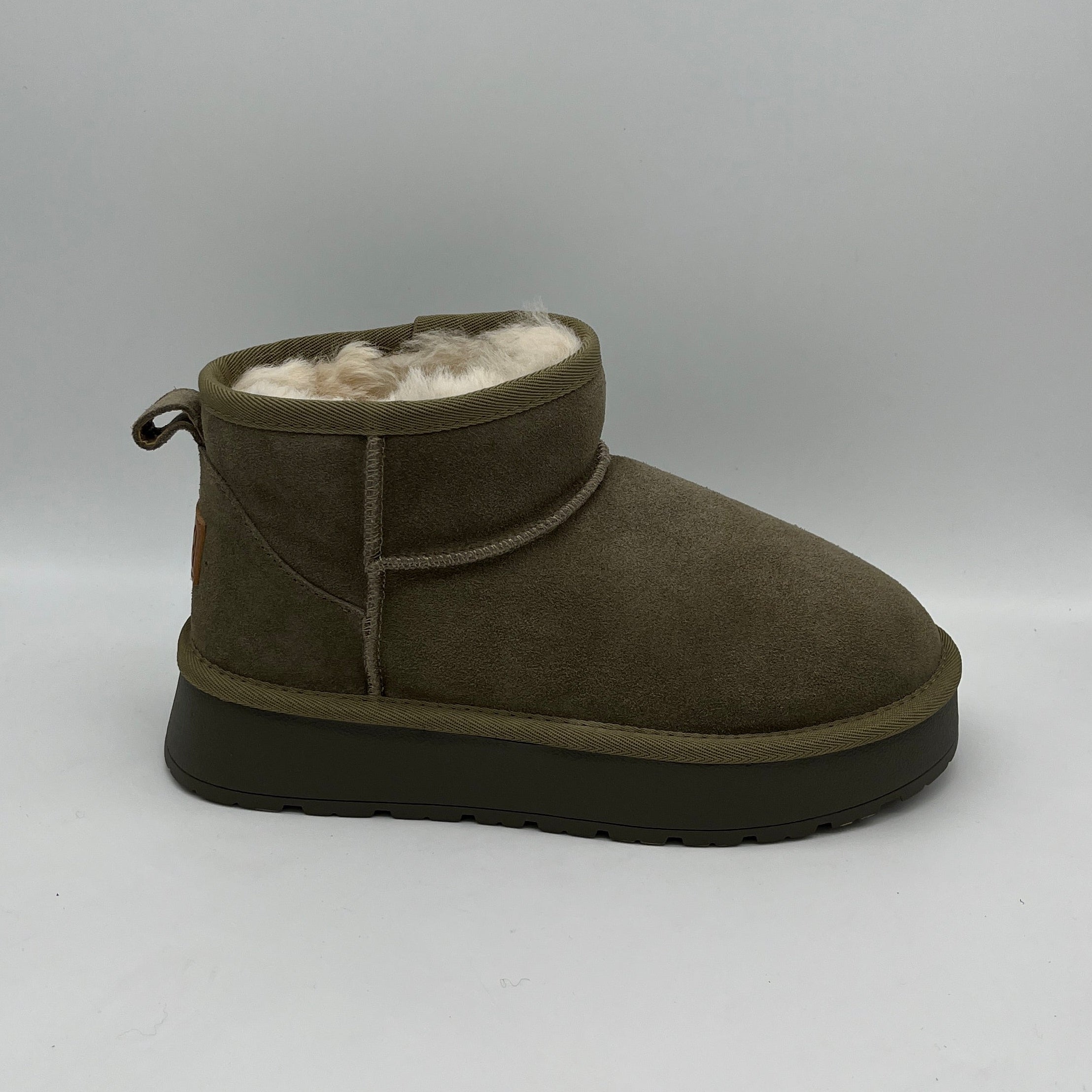 FICO | Lammfell Boot | khaki
